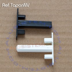 Ref.TaponNV - Tapon de plastico para perfil tirador de mosquitera enrollable.