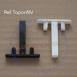 Ref.TaponNV - Tapon de plastico para perfil tirador de mosquitera enrollable.